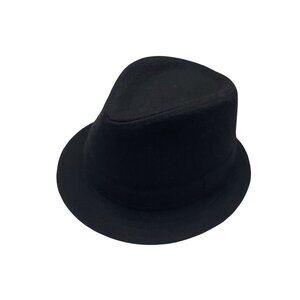 Trilby Fedora Hat Unisex 0 Black Felt Stingy Brim Jazz Blues Artist Urban Cap